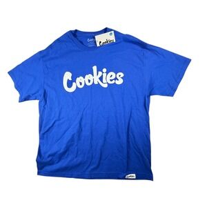 Cookies Original Mint T Shirt Mens XL Royal Blue NEW Script Logo Streetwear Tee